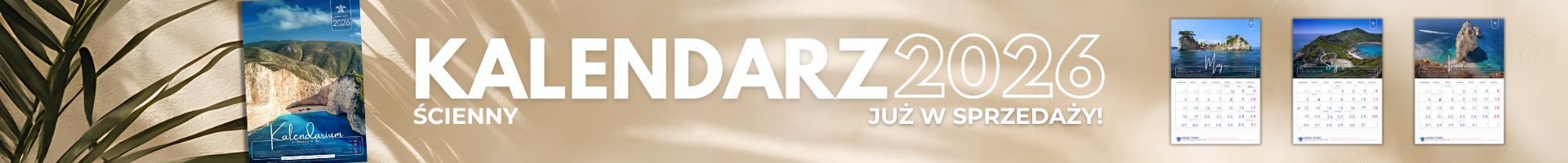 Kalendarz ścienny na 2026 rok, z Grecją w tle, Magic Tours