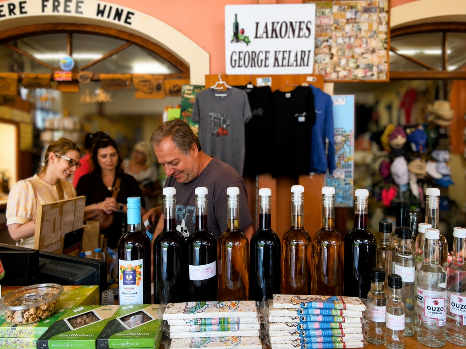Degustacja lokalnych produktów na Korfu